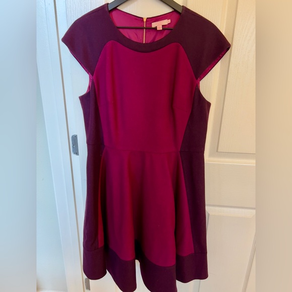 Ted Baker Linkah Midi Wool Skater Dress Ted size5 or US size12-14 - Picture 4 of 7